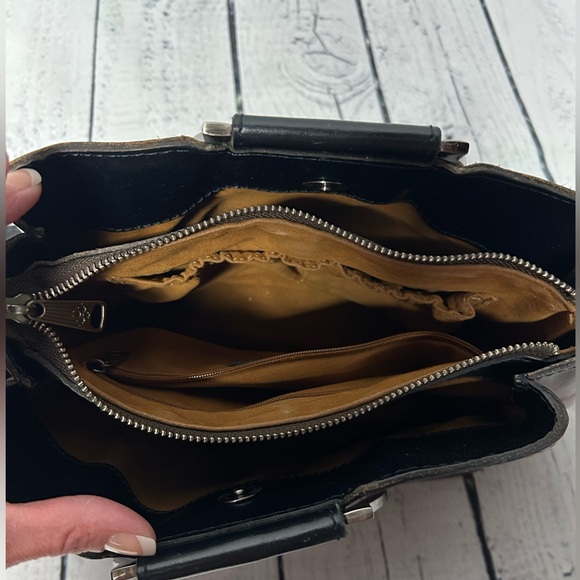 Patricia Nash Rustic Mums Satchel/Crossbody - Picture 6 of 7